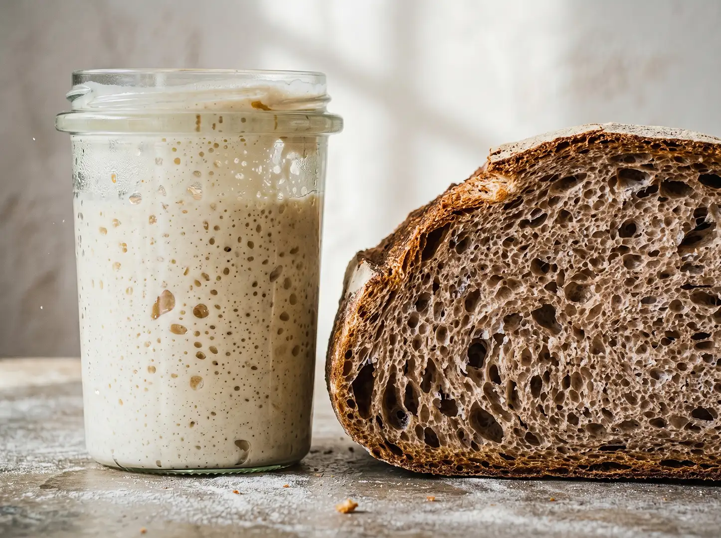 Levain — Ciclo e farinhas